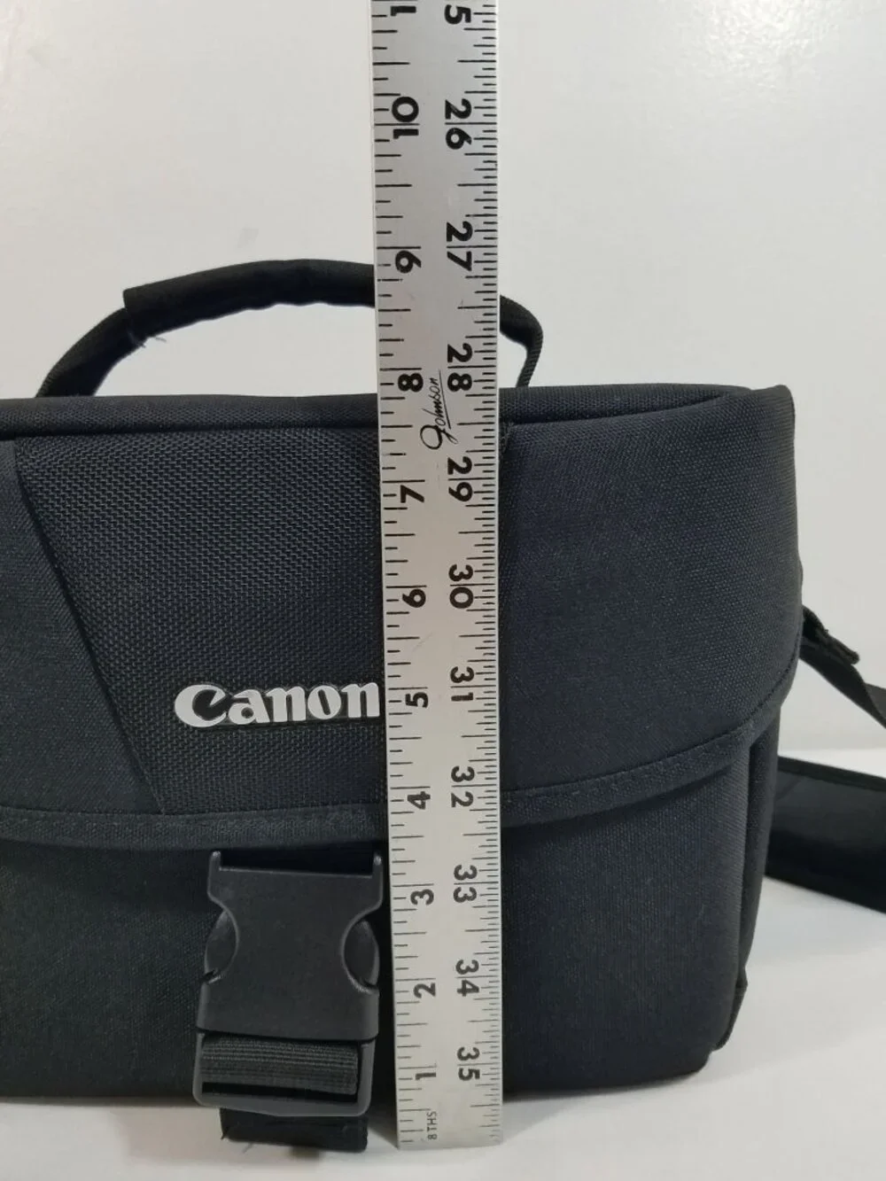 Canon Black Camera Bag With Adjustable Strap & Padded Interior For Cameras
